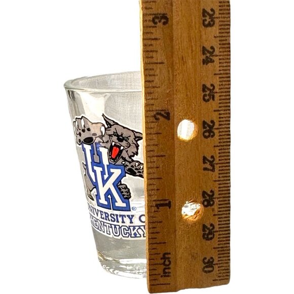 Hunter University of Kentucky Wildcat Logo Shot Glass Vintage EUC - Picture 3 of 9